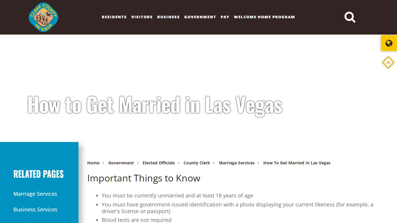 How to Get Married in Las Vegas - Clark County, Nevada